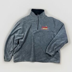 Vintage Sweater Escondido Fire Department Fire Fighters Fleece Gray Men Size 2XL